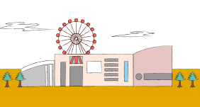 アミュプラザのイラスト